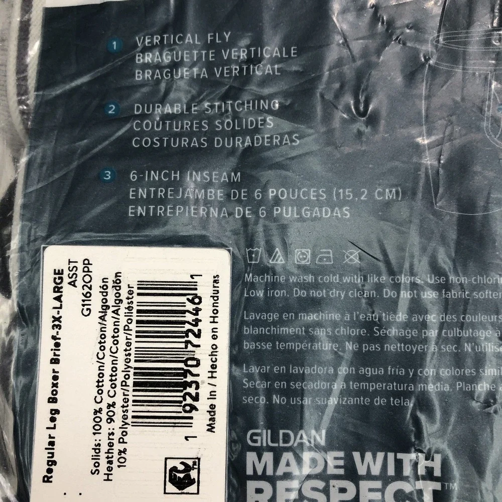 Gildan Boxer Briefs‎ Men's Size 3XL 48'-50